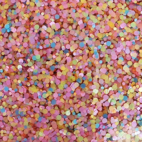 Handmade Resin 4 Piece Irregular Confetti Coasters - Picture 2 of 5